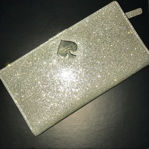 SOLD Silver Glitter Kate Spade Wallet